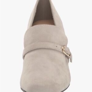 Bella Vita Women's Ashton Pump, Stone Suede Leather, Size 6 Narrow